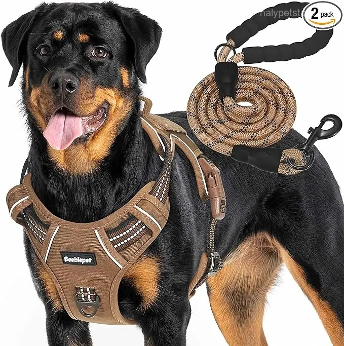 Beebiepet Heavy Duty Tactical Dog Harness on a large dog