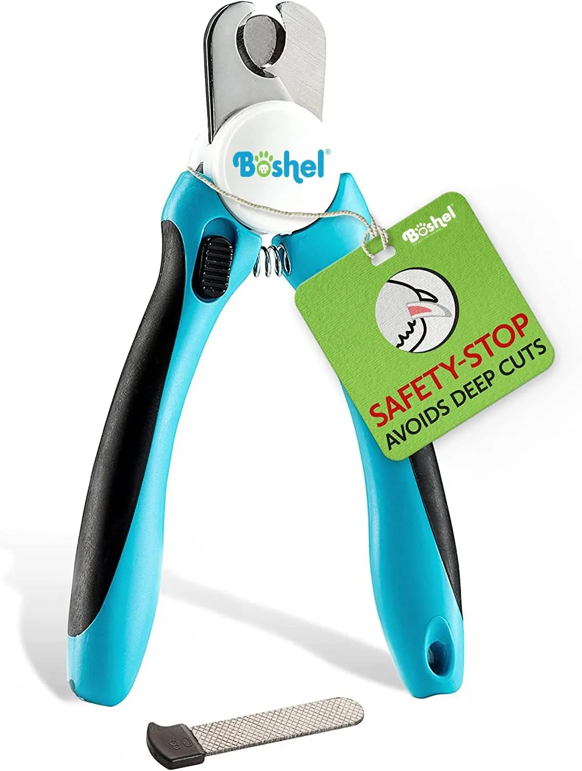 Boshel Large Dog Nail Clippers with Safety Guard and Built-in Nail File