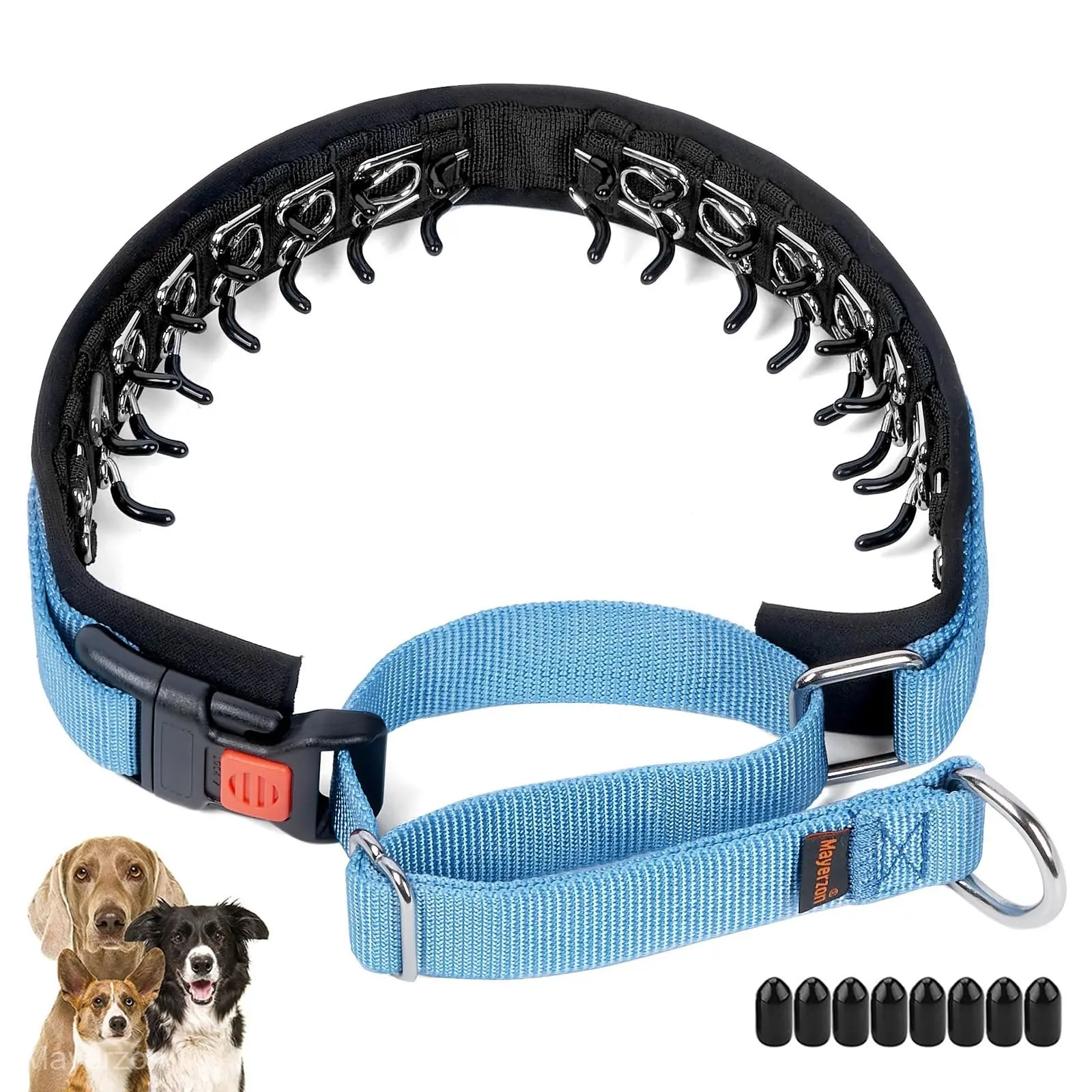 Mayerzon No Pull Martingale Dog Collar with Buckle